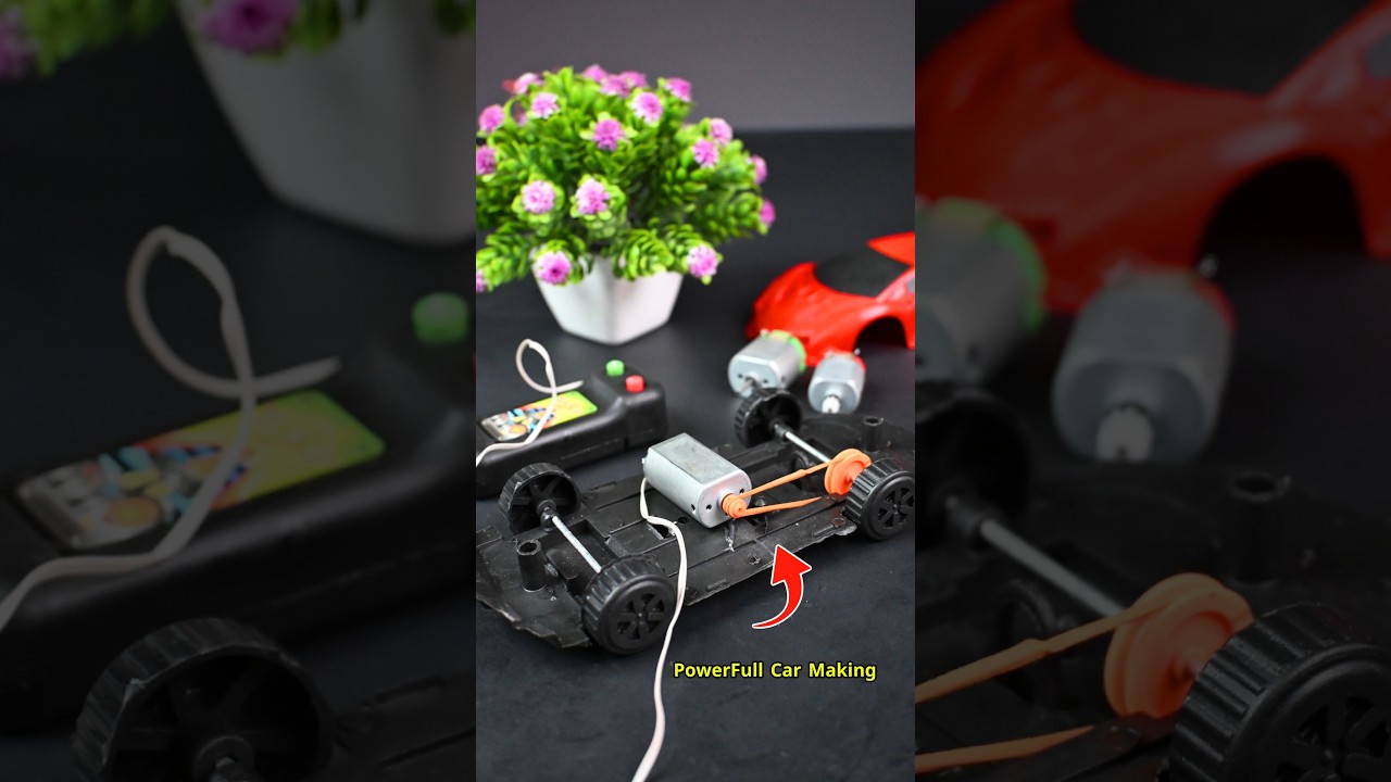 Powerful DC Car Project: Speed and Performance #short #car #dcmotor #motor