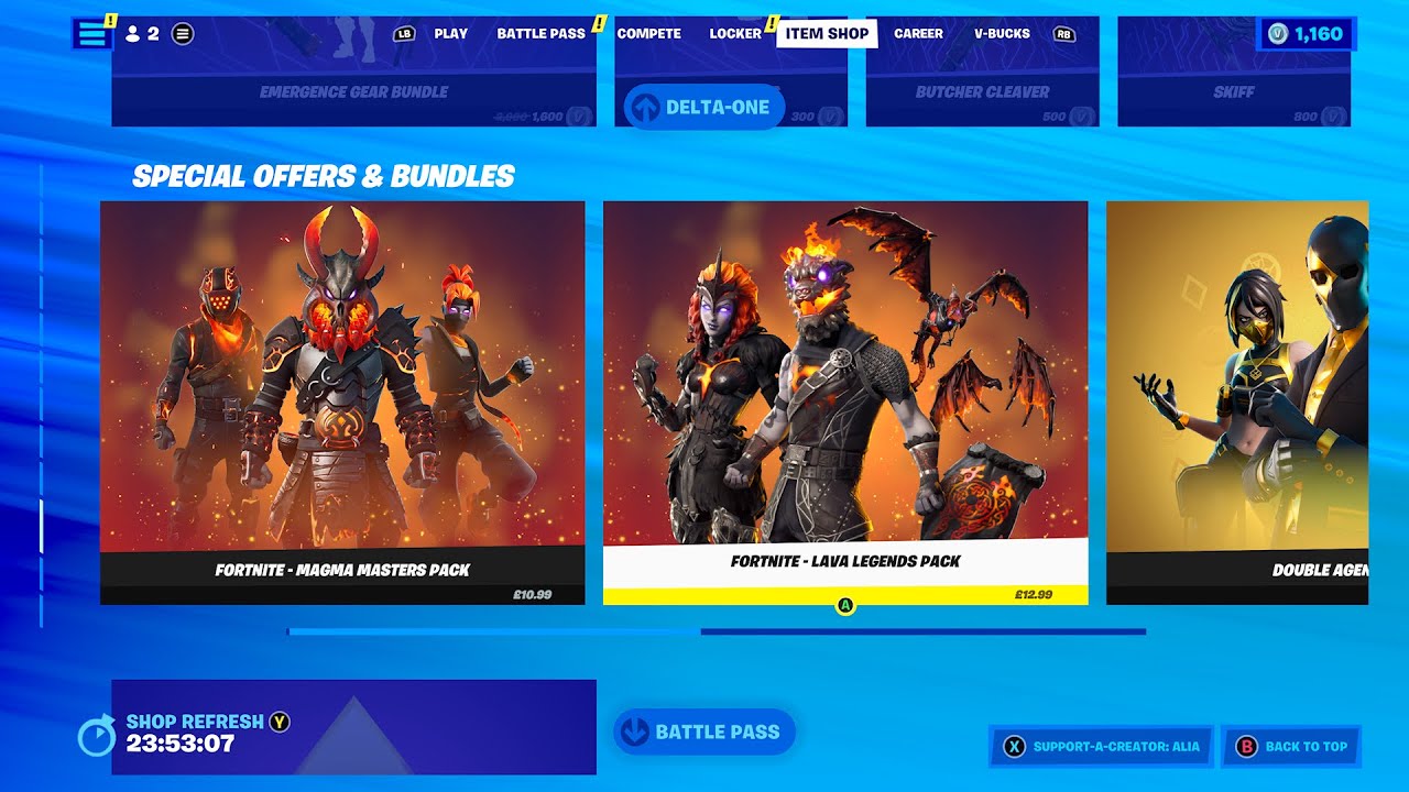 Fortnite - MAGMA MASTERS PACK & LAVA LEGENDS PACK BOTH RETURN!!!