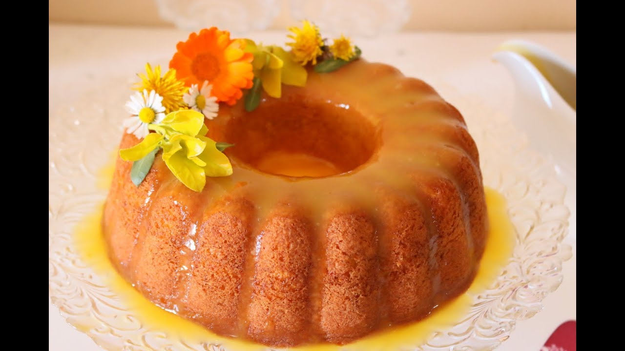 كيكة البرتقال الرائعة مع صوص البرتقال الشهي Orange Cake