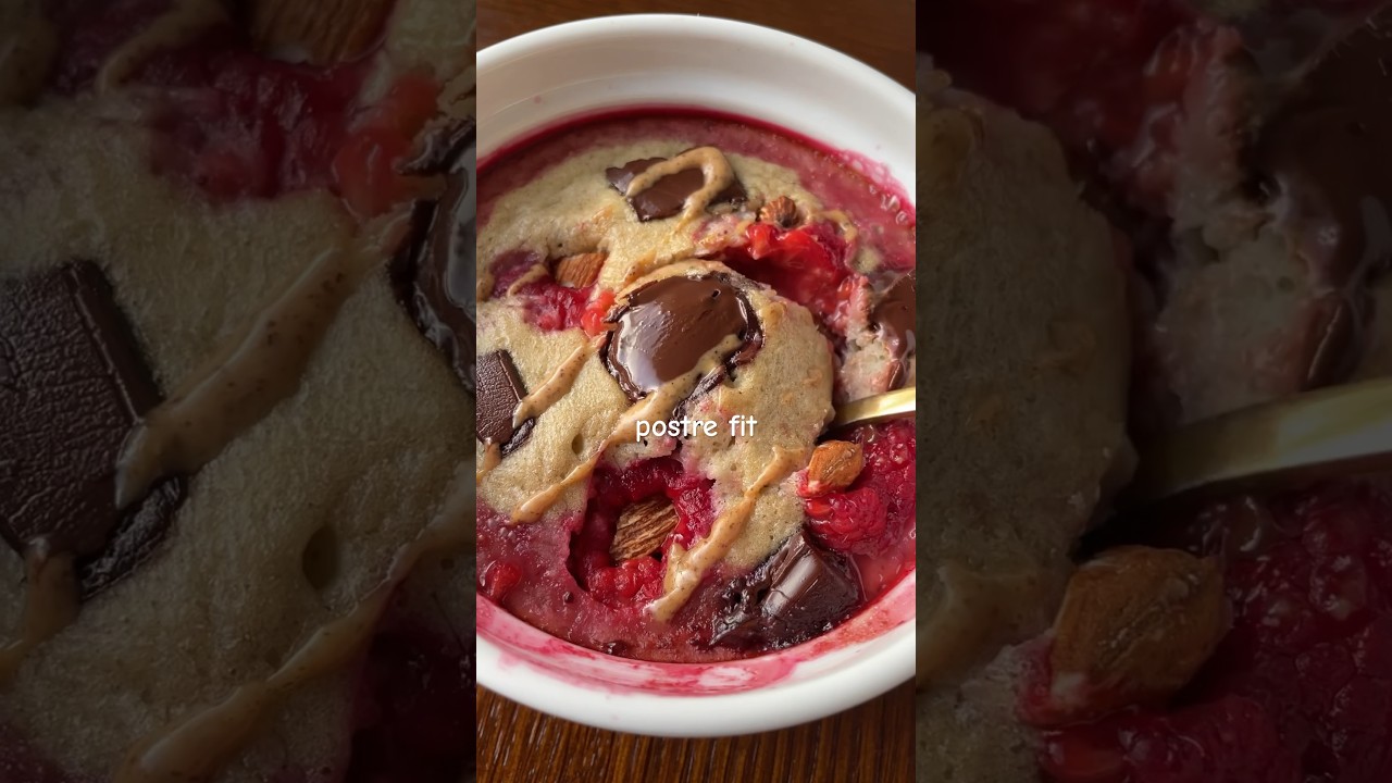 POSTRE FIT / SALUDABLE en pocos minutos! El mejor Mugcake que probar&aacute;s! 💯 😍