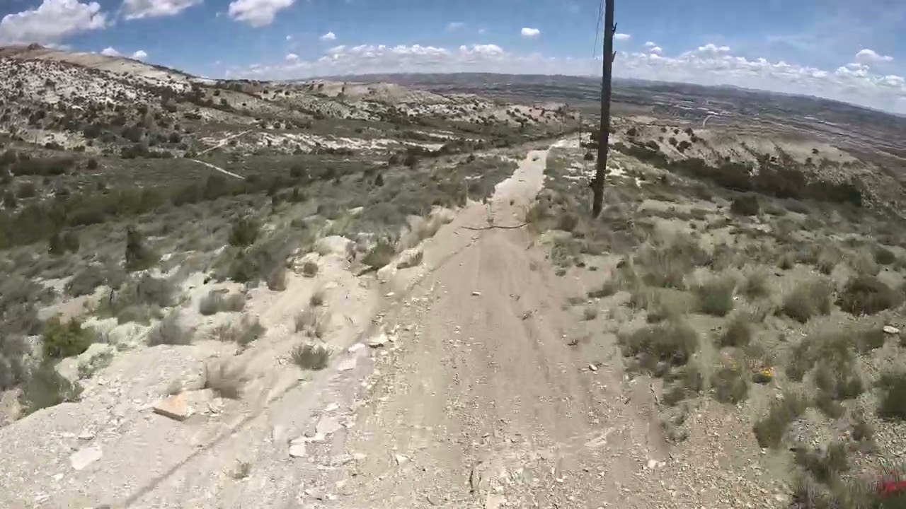 Single track riding on white mountain in Rock Springs, Wy Day 2