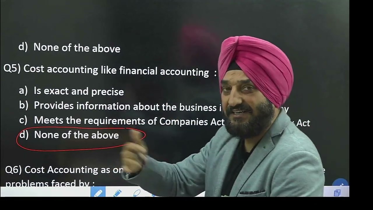 Lec 1 | Cost Accounting MCQ'S | JKSSB | FAA