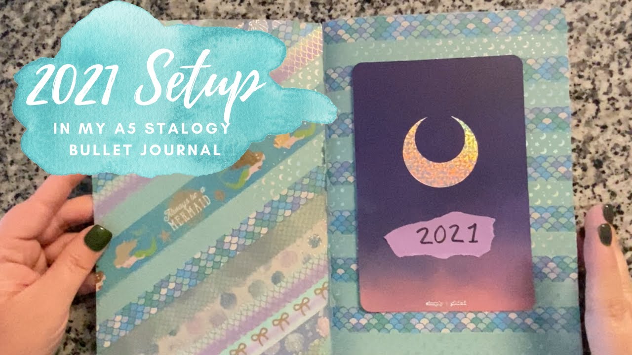 2021 Setup - Stalogy Bullet Journal - Mermaid Theme!!