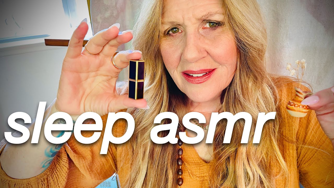 1 hour Sleep ASMR miniature triggers | whispers plucking tapping | moon magick
