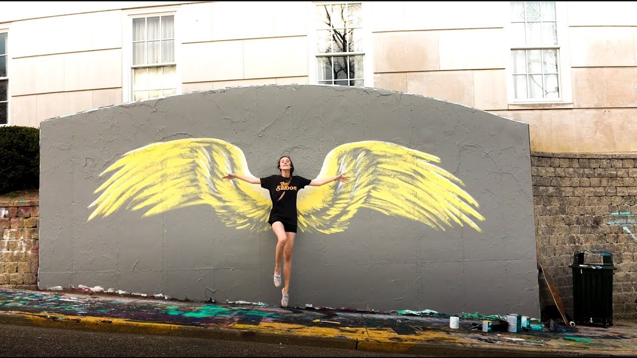 Beautiful Wing Mural Timelapse