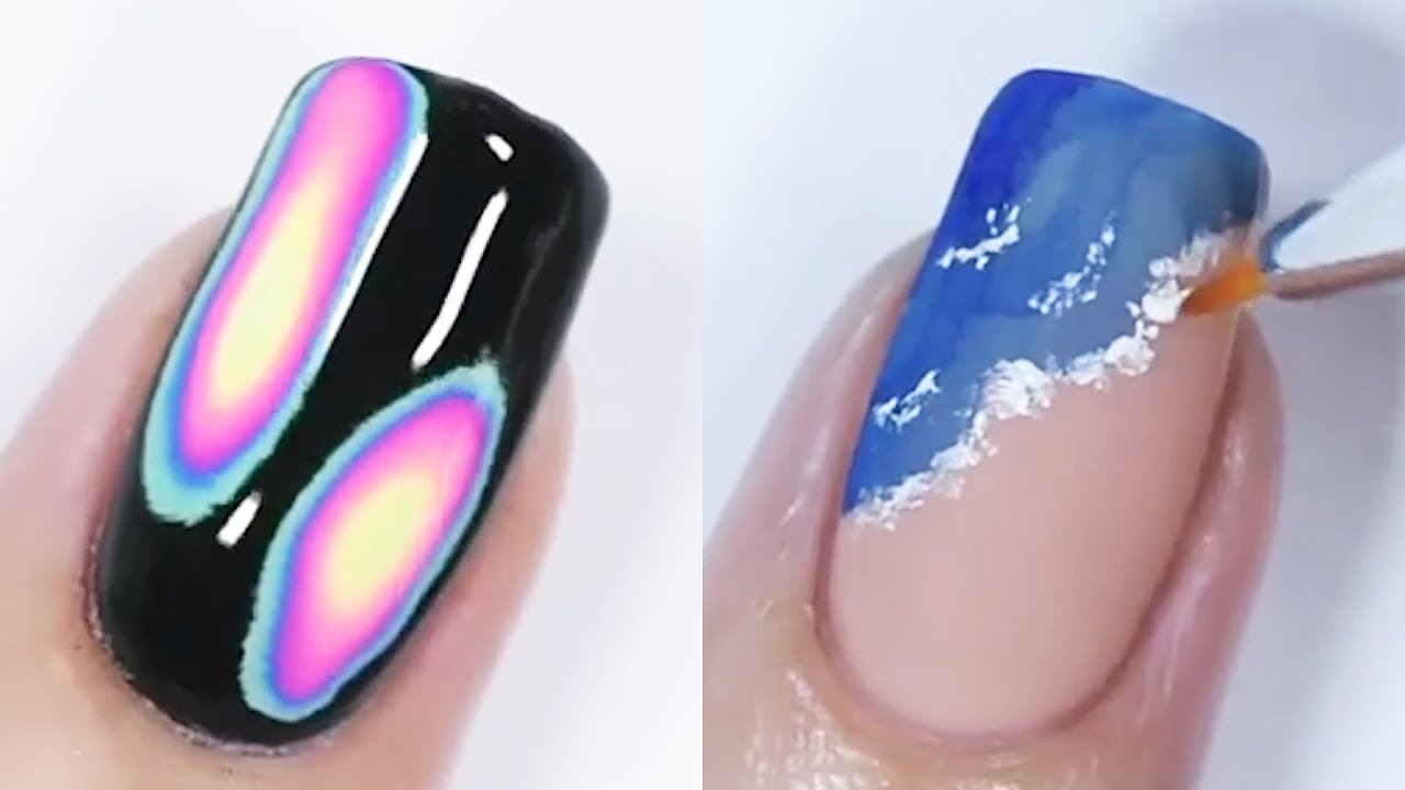 Uñas decoradas con sencillas y bonitas 2020😍 Diseños de uñas paso a paso #2