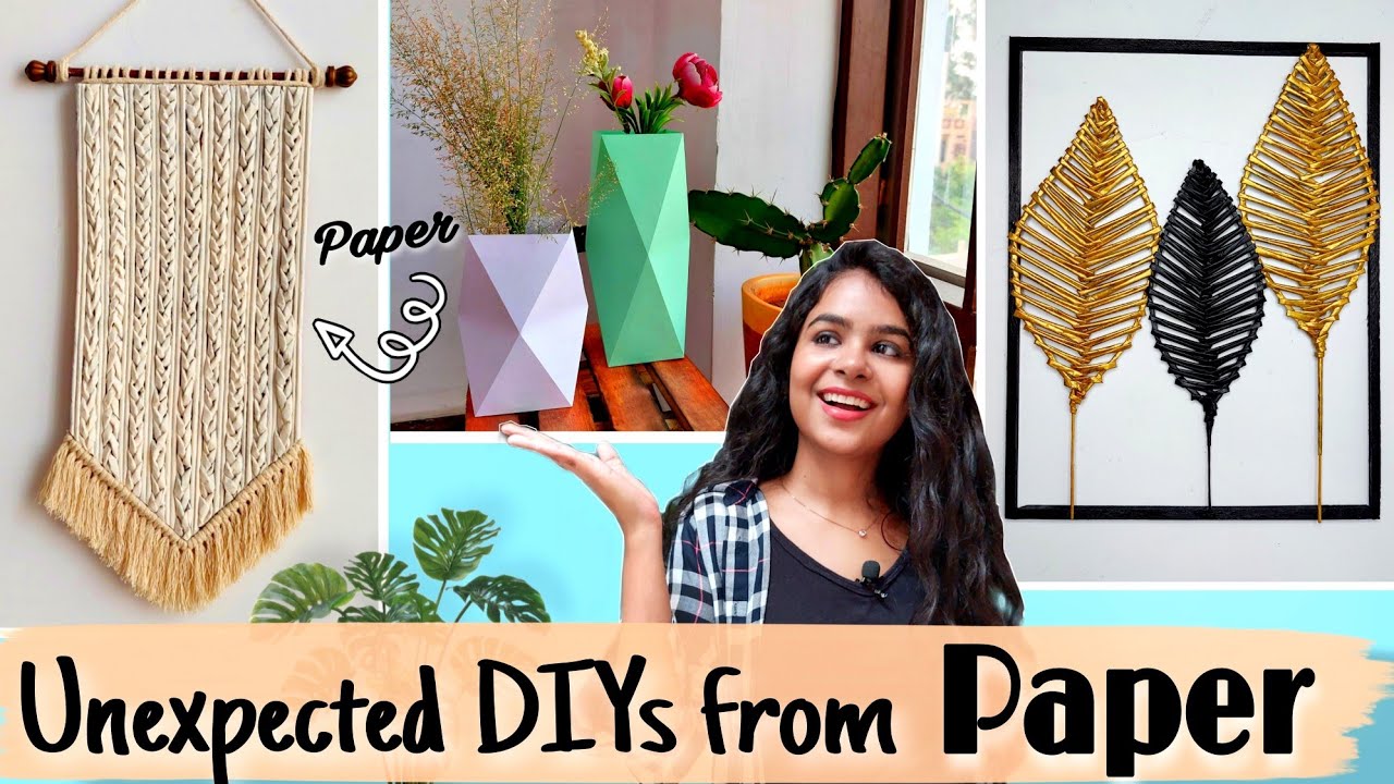 You'll Stop Buying Expensive Decors after Watching this Video | DIY Home Decors In from Paper