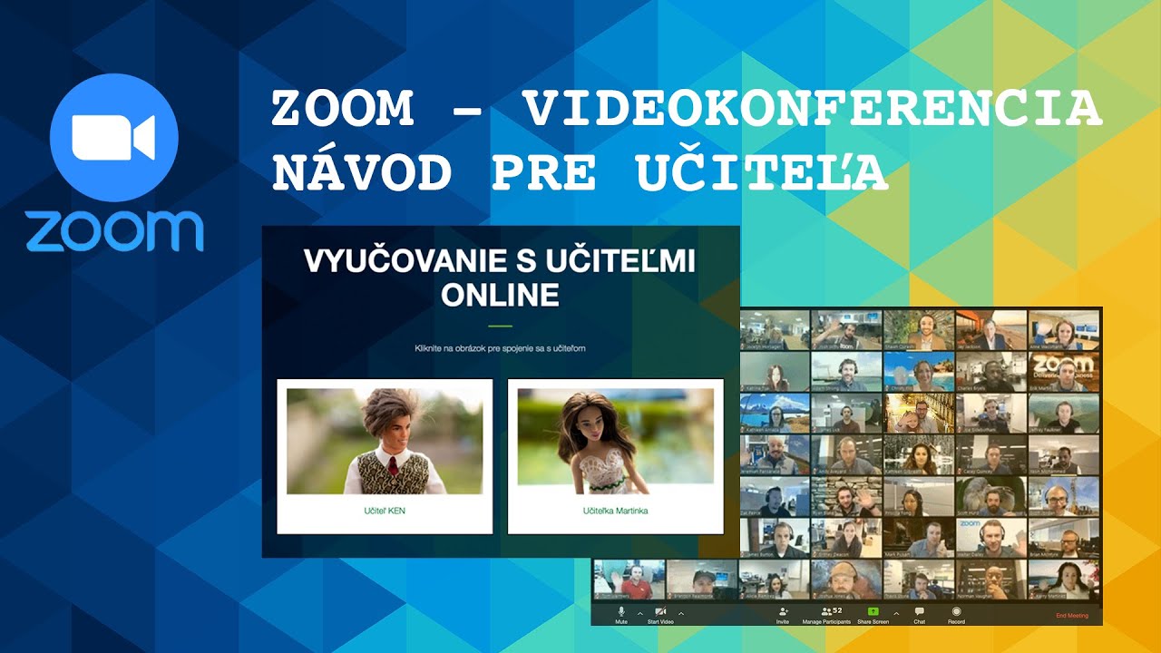 #01 Zoom videokonferencia - návod pre učiteľa - krok za krokom - step by step aplikace pro učitele