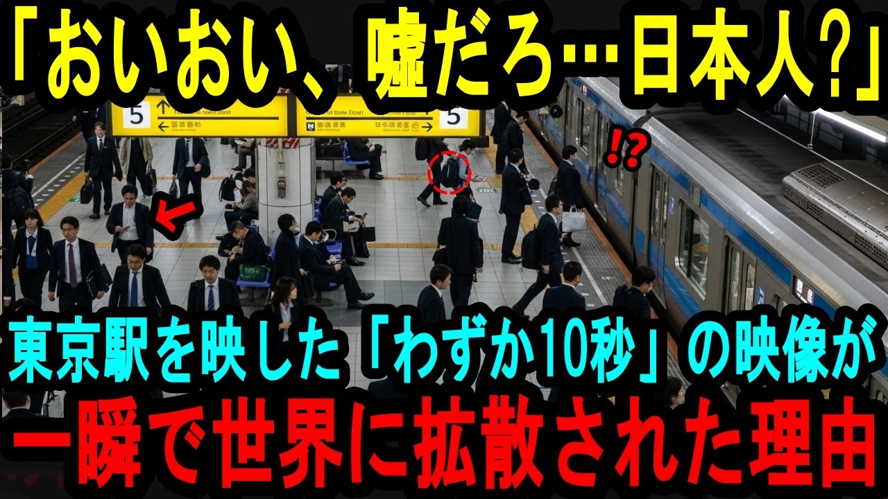 【海外の反応】「オイオイ、嘘だろ！？日本人！…」東京駅で目撃された日本人の行動に、ドイツ人鉄道技師が絶句…全世界に拡散された理由