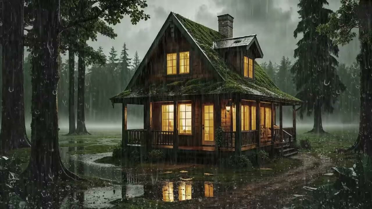 Gentle Countryside Rain 🌾🌧️ | 8 Hour Relaxing Sounds