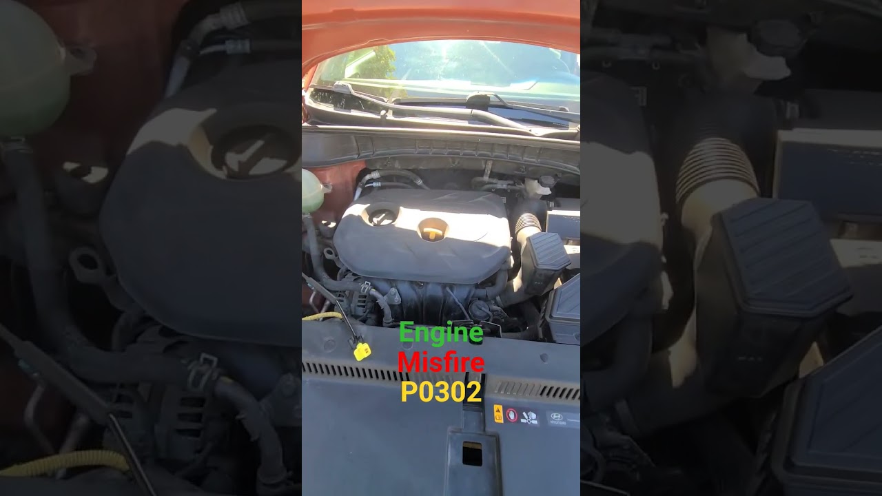 Major Cause of Shaking Engine Misfire P0302 Hyundai Tuscon is Spark Plug & Ignition Coil #diy #cars