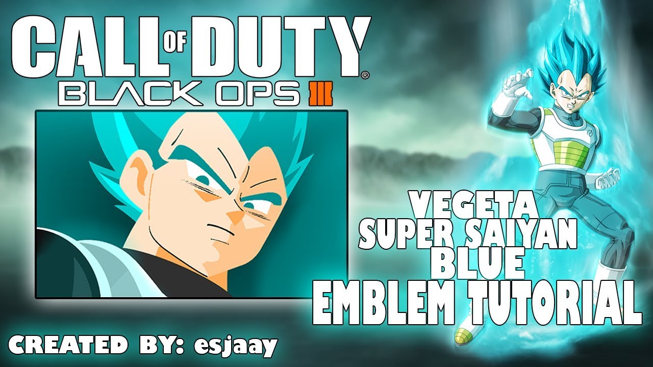 SUPER SAIYAN BLUE VEGETA   HOW TO EMBLEM TUTORIAL BLACK OPS 3