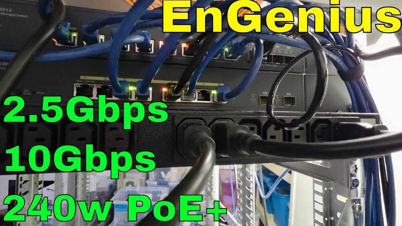 Коммутатор EnGenius ECS2510FP &mdash; 2,5 Гбит/с/10 Гбит/с + 240 Вт PoE!