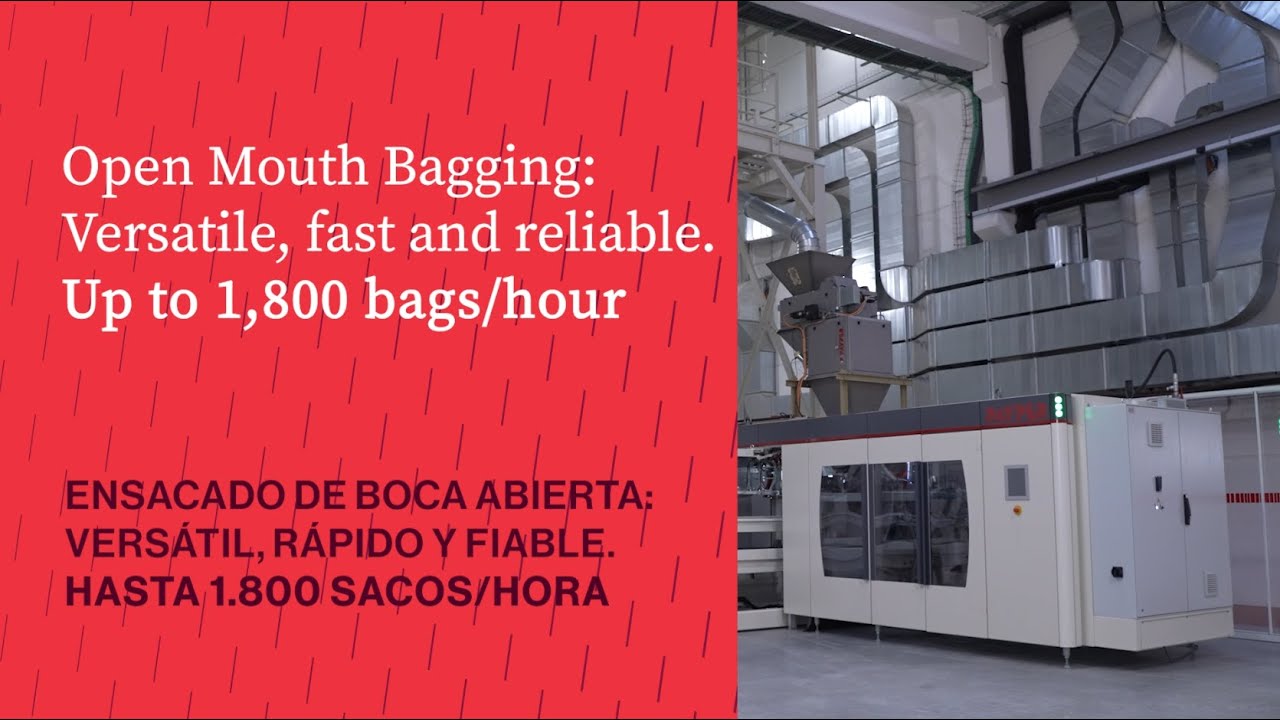 Fully Automatic Open Mouth Bagging of Bulk Goods from PAYPER