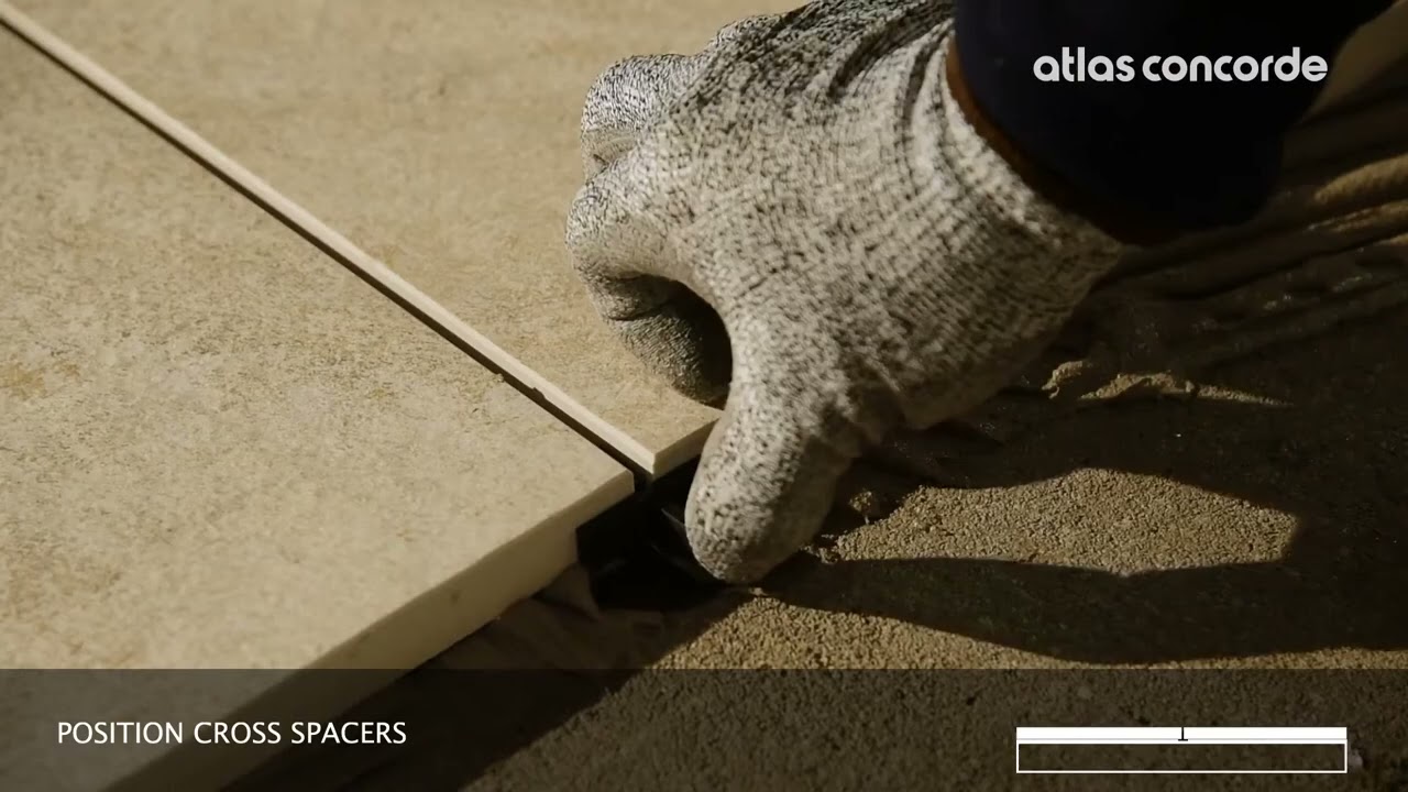 Atlas Concorde - Comment procéder à l'installation adhésive traditionnelle du pavage extérieur