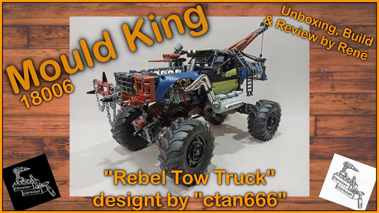 Abschleppdienst f&uuml;r die Fury Road | Rebel Tow Truck | Mould King 18006