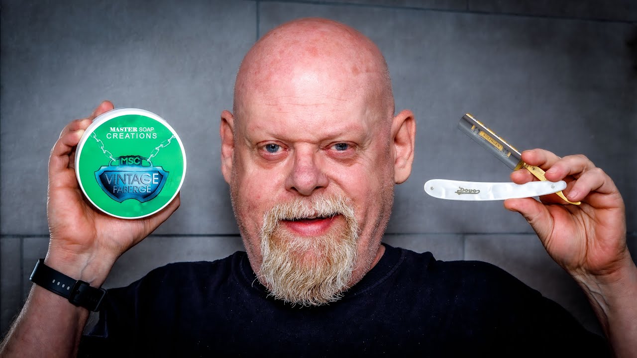 Mr G Straight Shave No98 | Dovo 98 Mother Of Pearl 5/8 & MSC Vintage Faberge