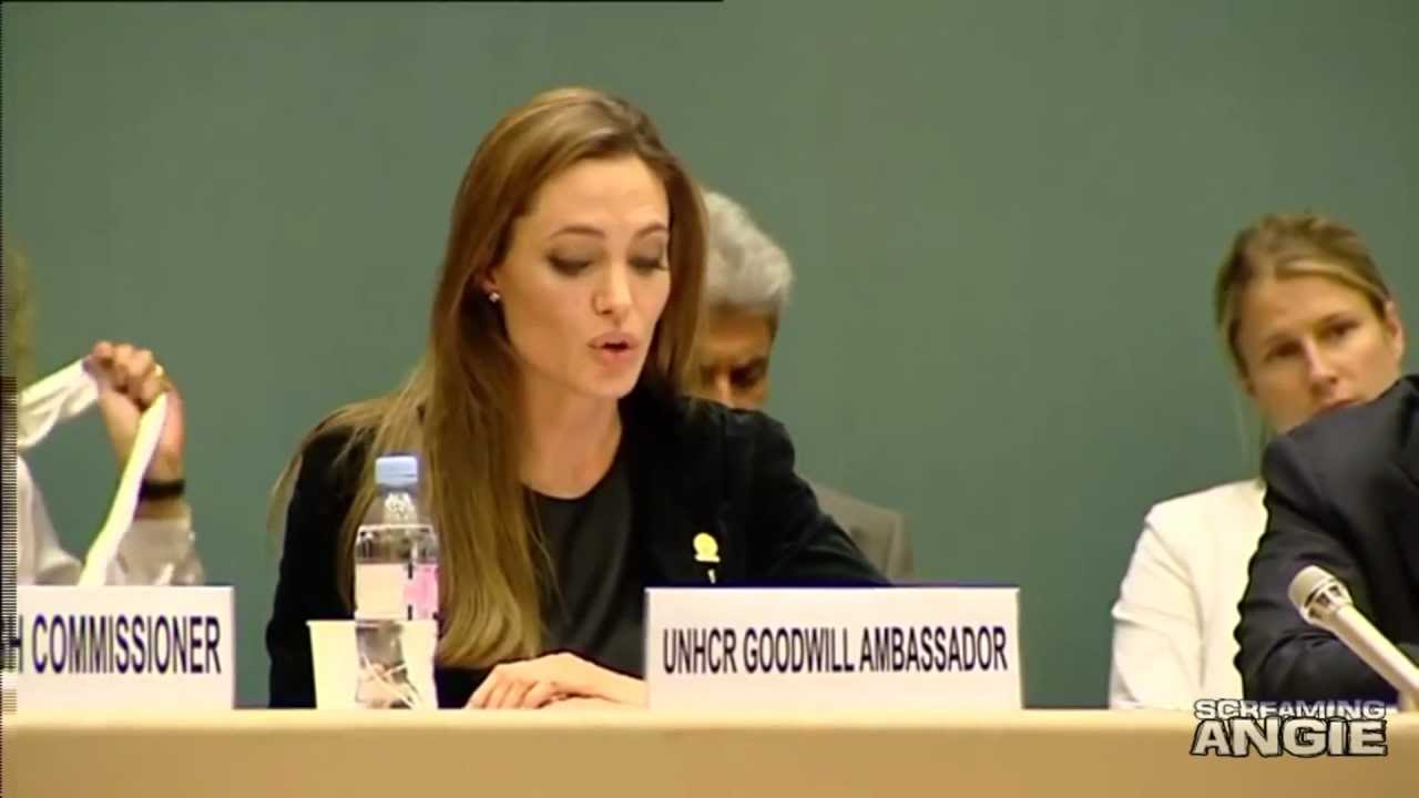Angelina Jolie at the Annual Meeting of the Refugee Agency's Governing Body