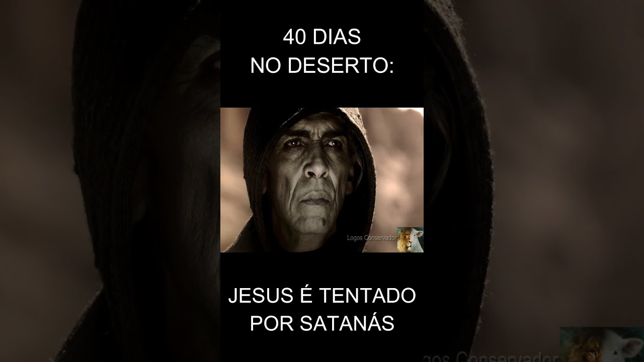 Jesus &eacute; tentado por Satan&aacute;s no Deserto