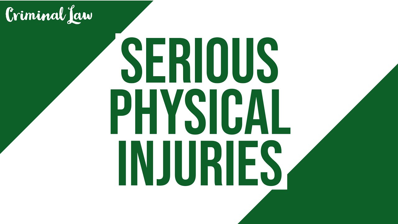 [Article 263] Serious Physical Injuries: Criminal Law Discussion