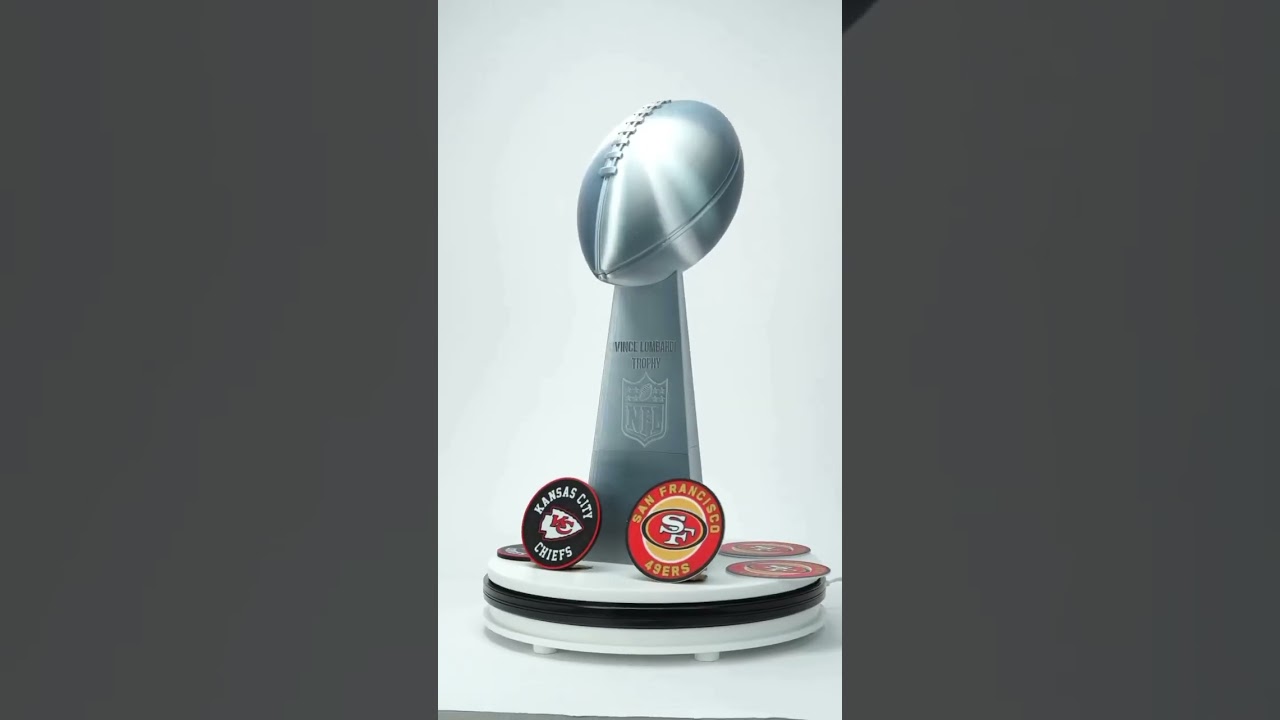 3D printed Nfl trophy! (Video by bambulab_official On insta)