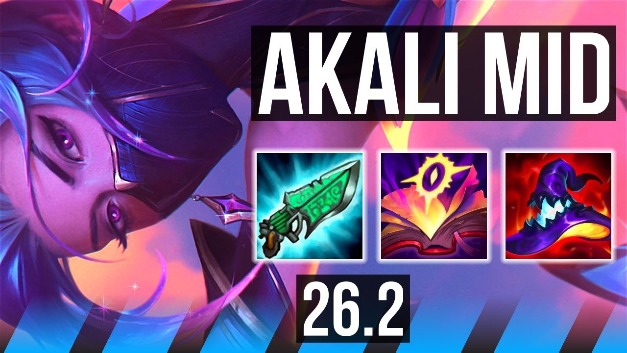 AKALI vs IRELIA (MID) | Dark Harvest, Perfect KDA: 17/0/3 | EUW Grandmaster | 26.2