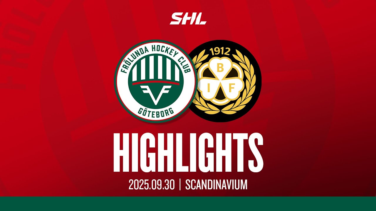 HIGHLIGHTS: Fr&ouml;lunda HC - Bryn&auml;s | SHL | 2025-09-30