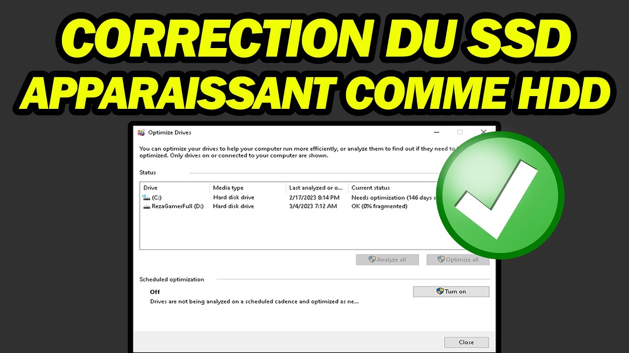 Comment R&eacute;parer Le SSD Apparaissant Comme HDD Sur Windows 10 | Pas &agrave; Pas