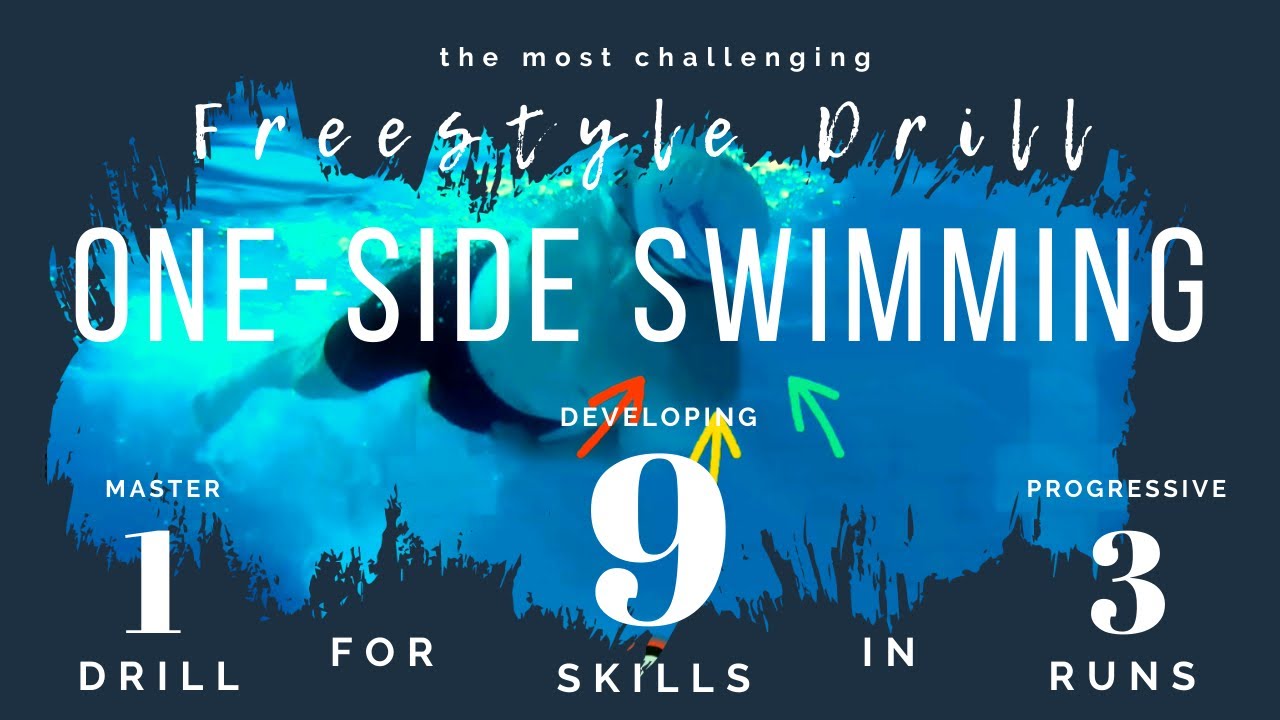 Learn Up To 9 Skills For Freestyle Swimming! Breathing, Balance, Gliding,.. Just In 1 Drill!