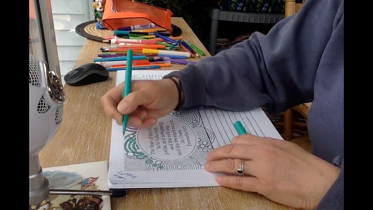 Video #7: Color & Memorize the Bible with Me | Proverbs 8:13 | 5 things that God is against.