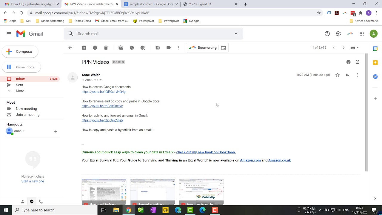 how to copy and paste a hyperlink from an email