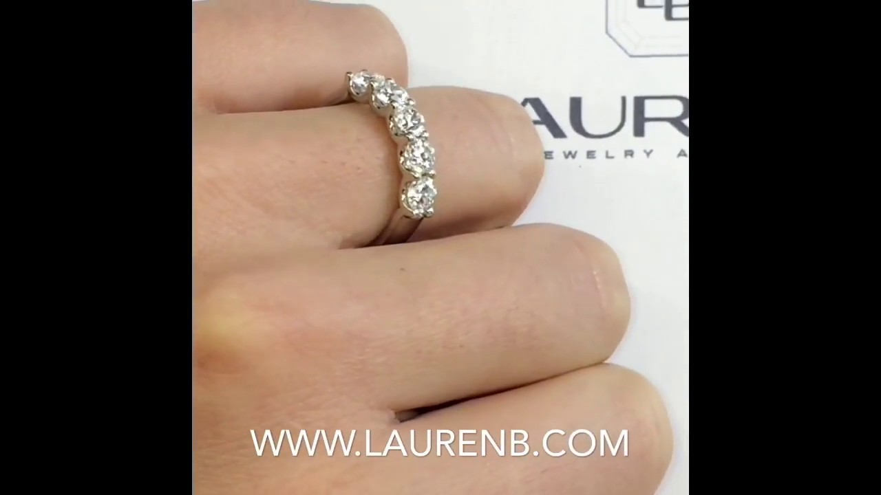 1.65 ct Diamond U-Shape Wedding Band
