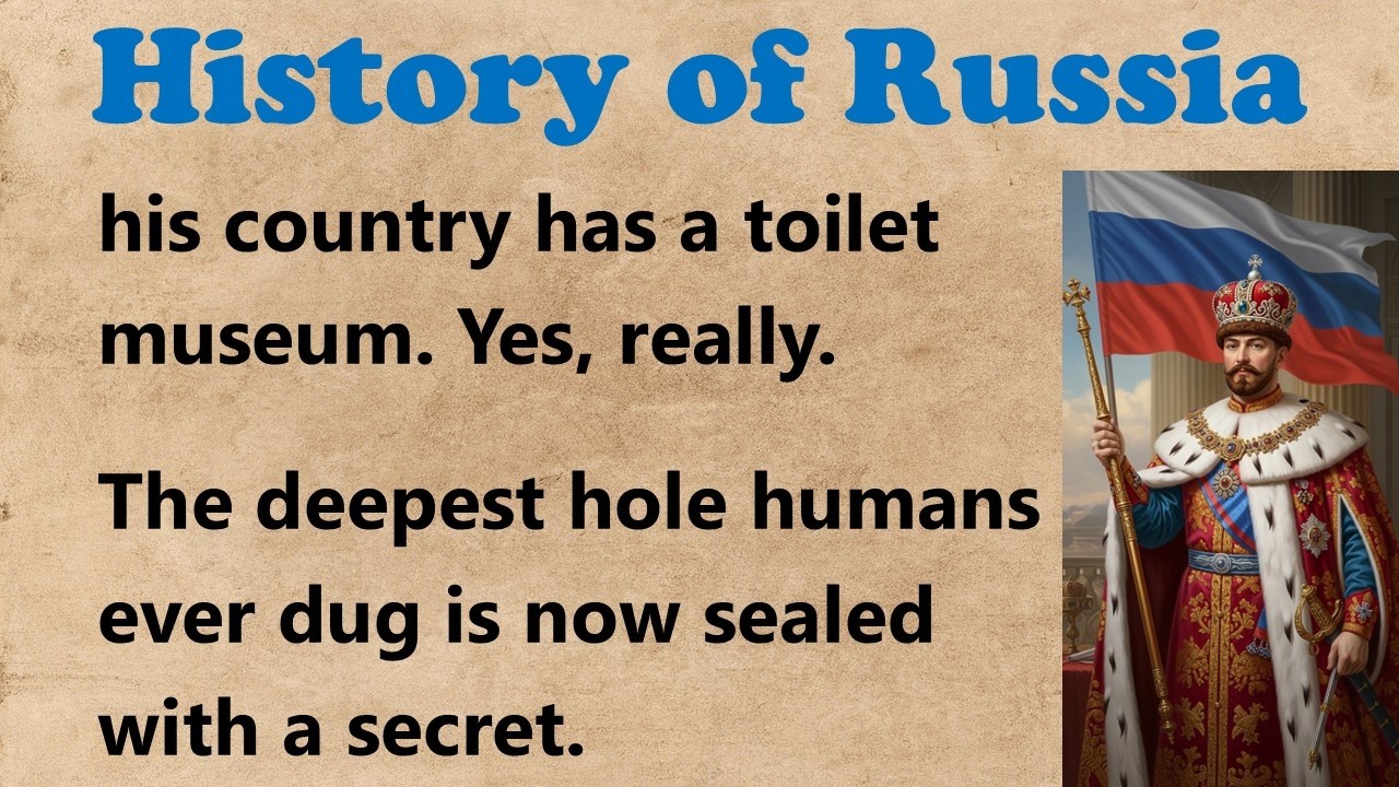 History of Russia 🇷🇺  Learn English Through Story Level B2 📖  Graded Reader 🎧📚