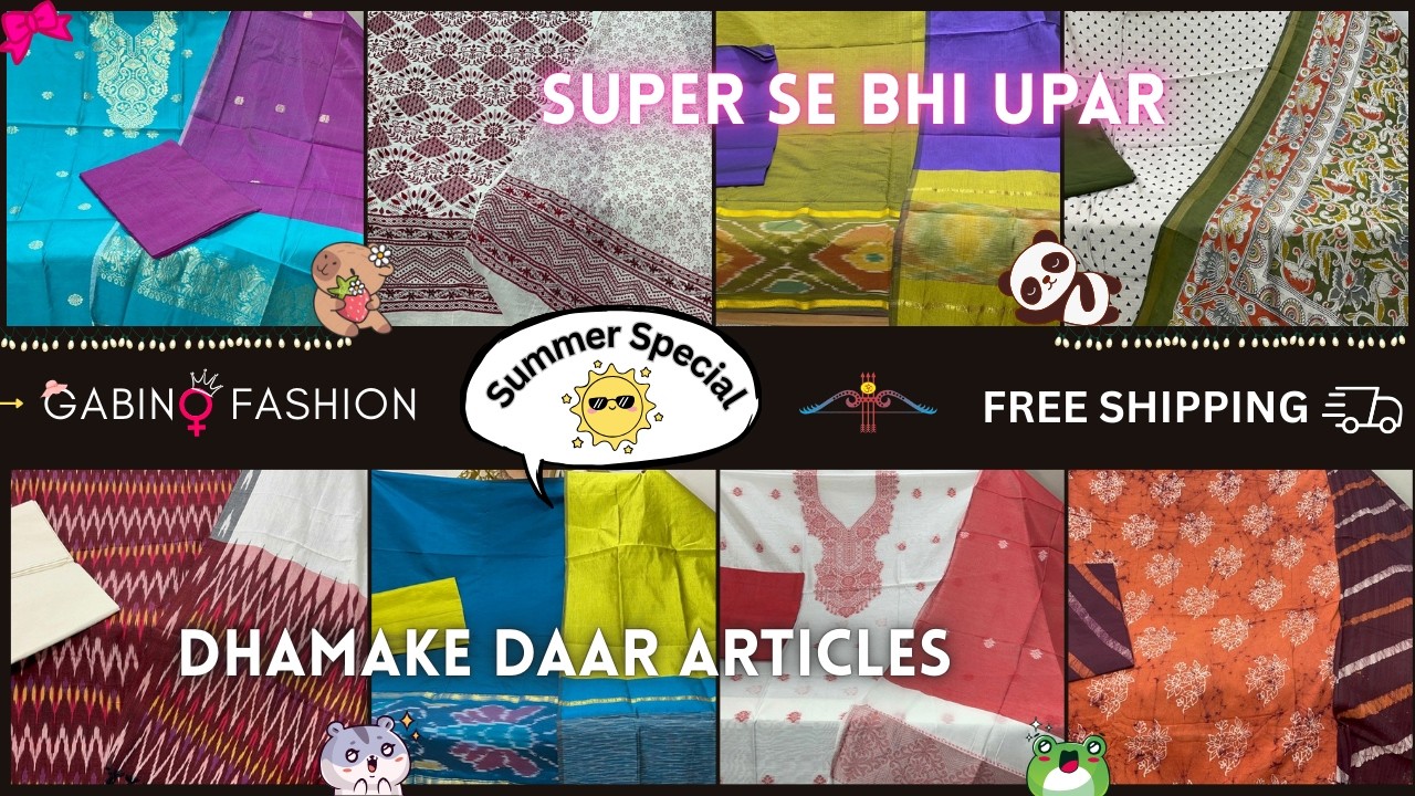 Pochampalli | Ikkat Handwork | Fulkari Maheshwari | Bagh Print | Gabino Fashion