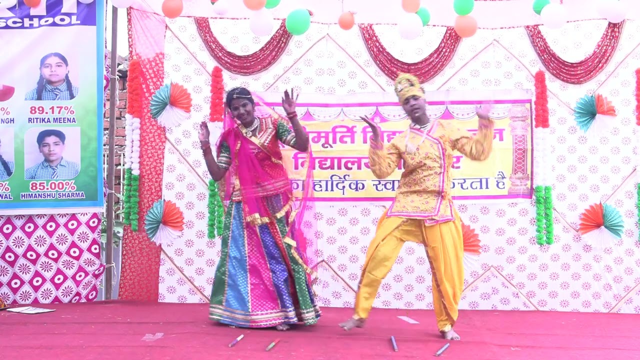 classical dance | radha krishna act | school dance | new trimurti sachool jamdoli jaipur