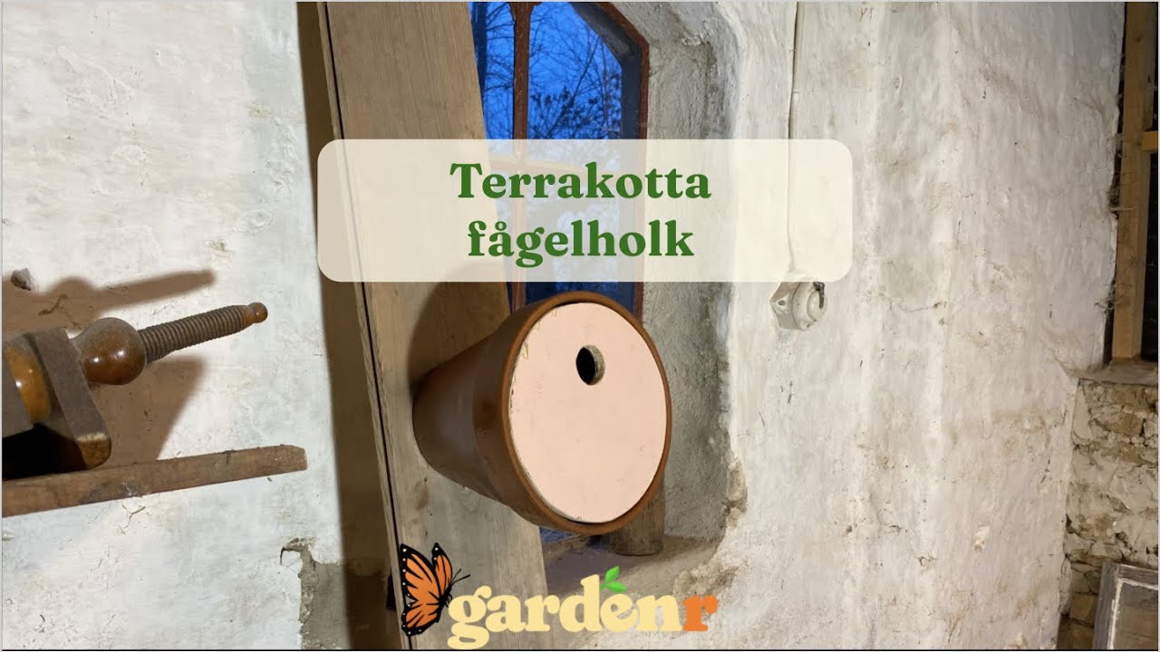 F&aring;gelholk av Terrakottakruka - Tr&auml;dg&aring;rdshacks med GardenR