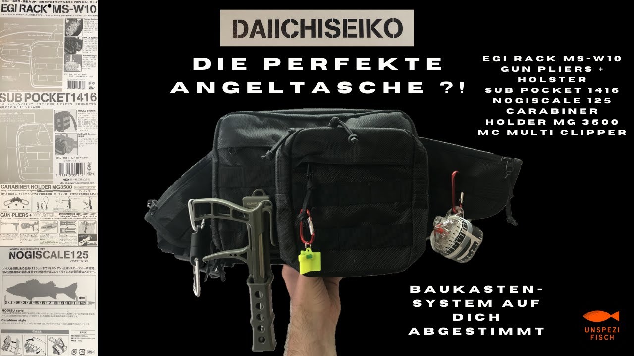 Die perfekte Angeltasche?! Daiichiseiko MS-W10 und ihr Zubehör