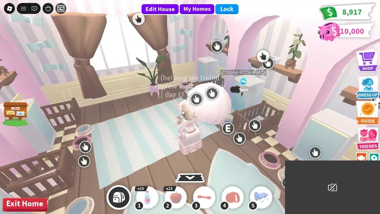 Starting over in AdoptMe to get my friends inventory || Part 19