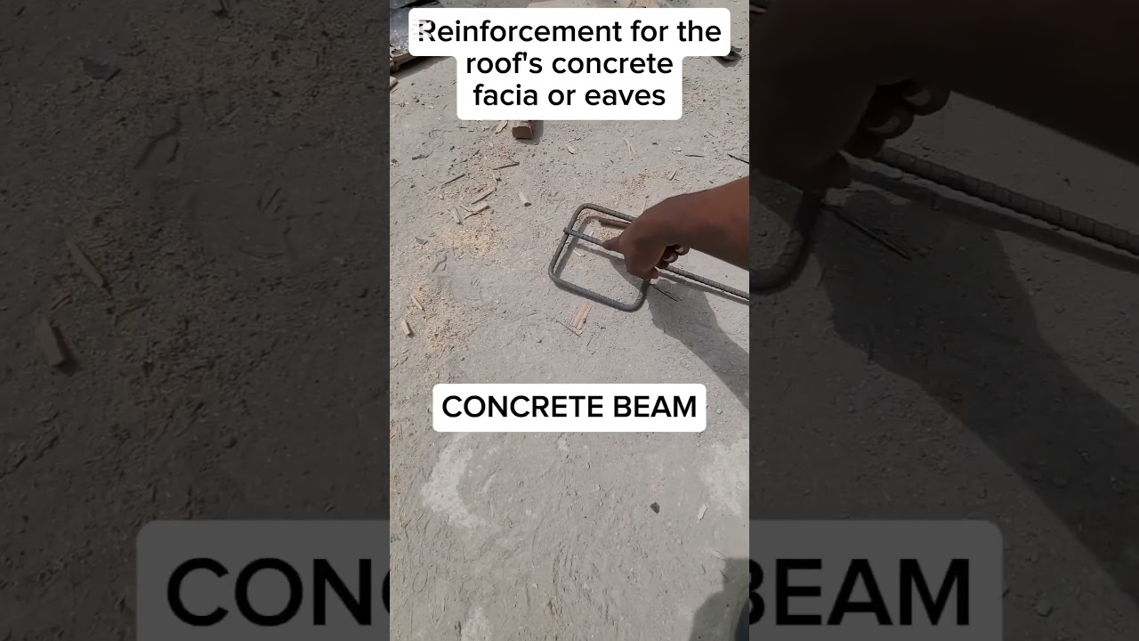 Reinforcement for concrete facia or eaves. #construction #site #architecture