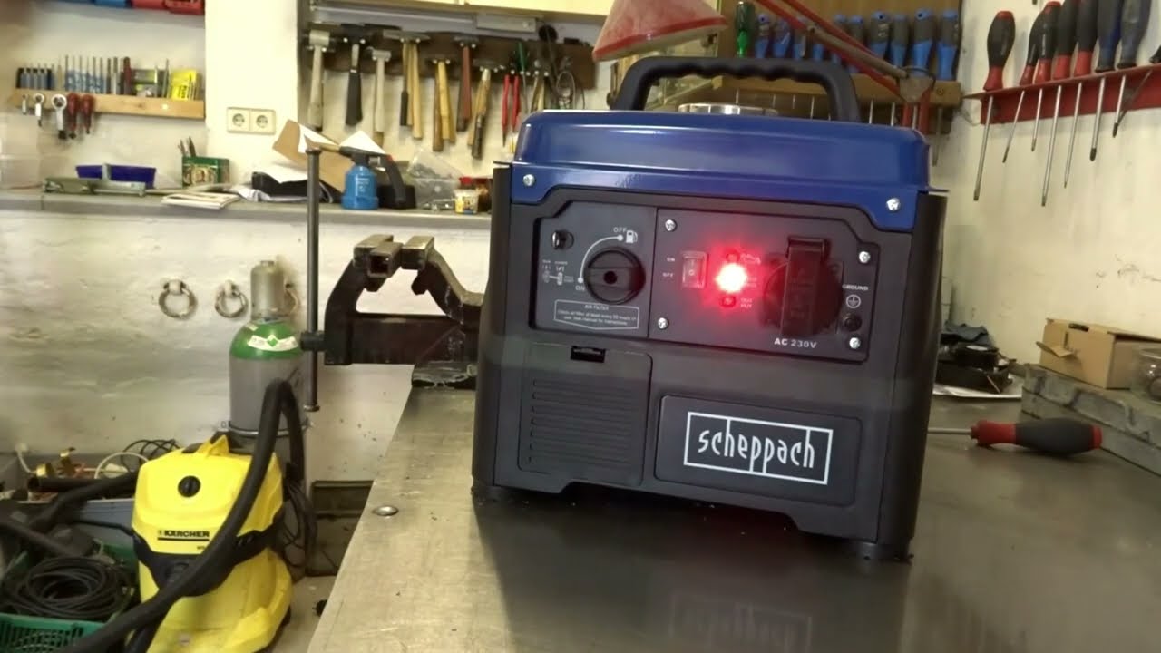 Scheppach SG1400i Inverter Stromerzeuger, unboxing und Kurztest