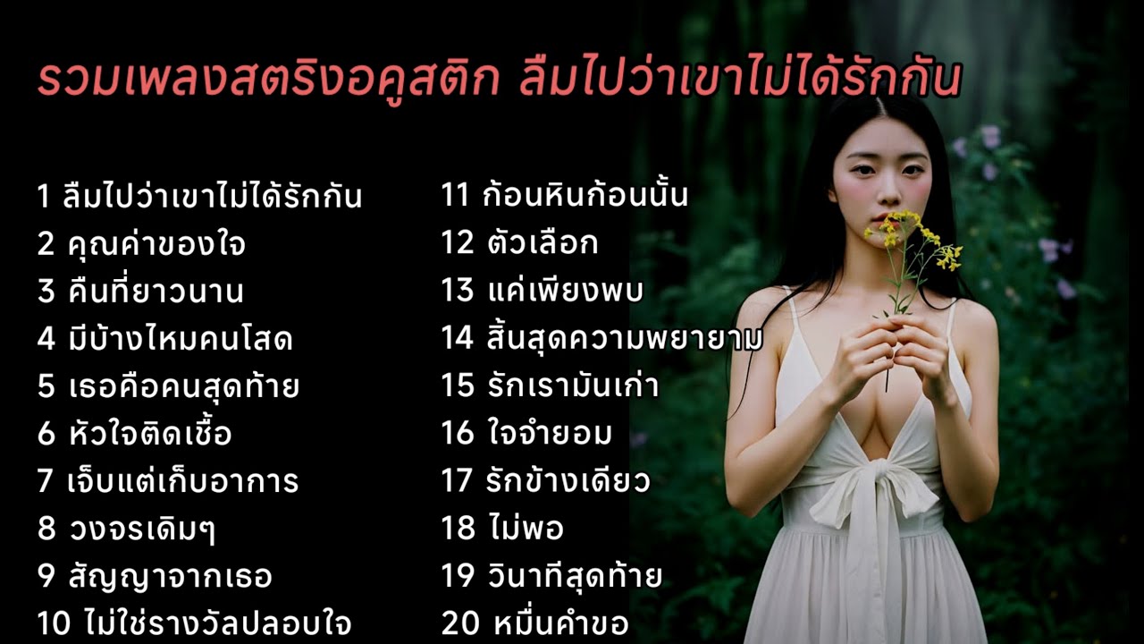 รวมเพลงสตริงอคูสติก ลืมไปว่าเขาไม่ได้รักกัน 🌹