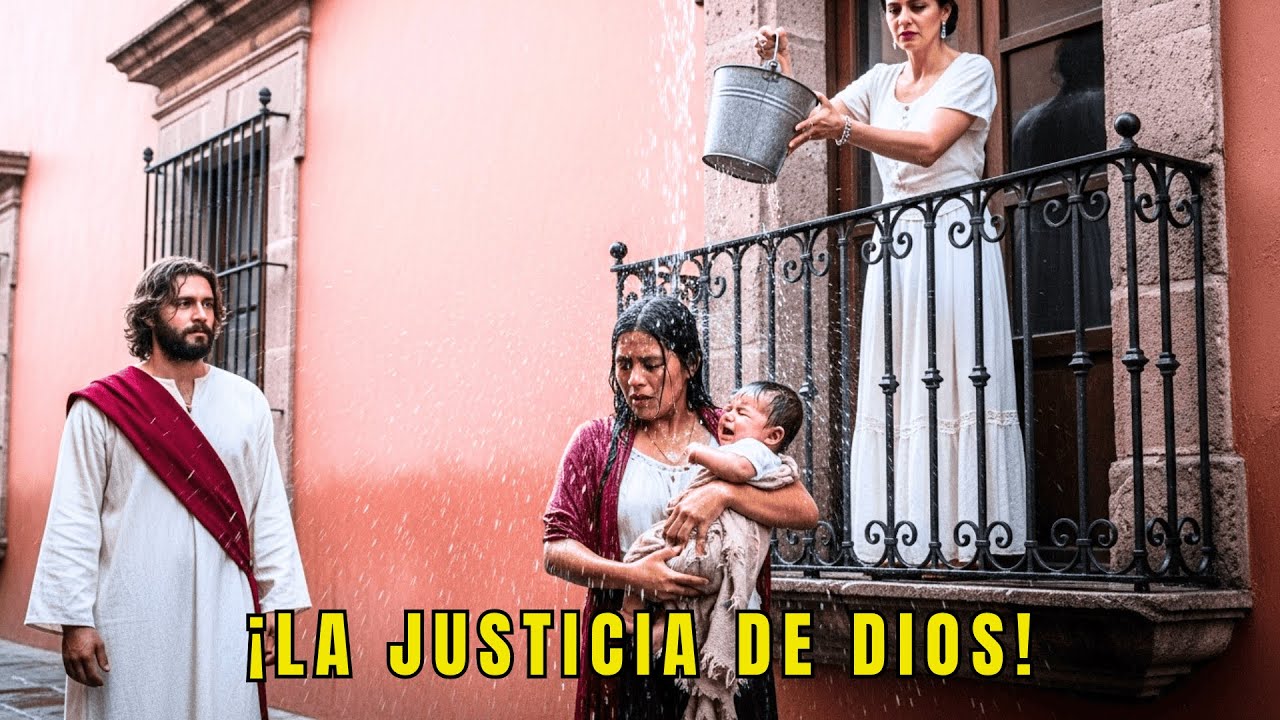 JESÚS HIZO PAGAR A LA MUJER RICA QUE ARROJÓ AGUA A UNA MADRE CON SU BEBÉ – LO QUE PASÓ FUE DIVINO.