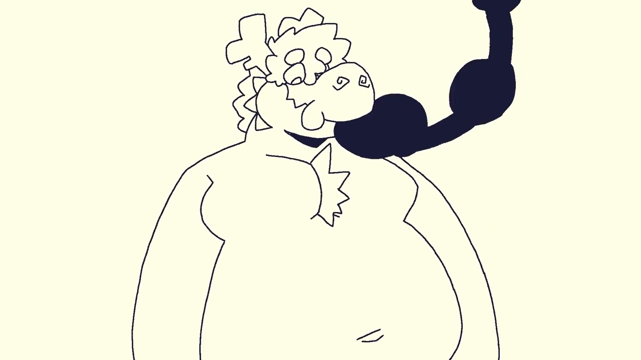 Fat furry weight gain animation 