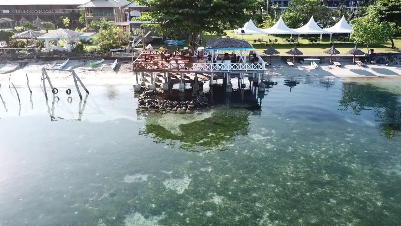 CLOSE UP SEA TO DECK DRONE VIDEO