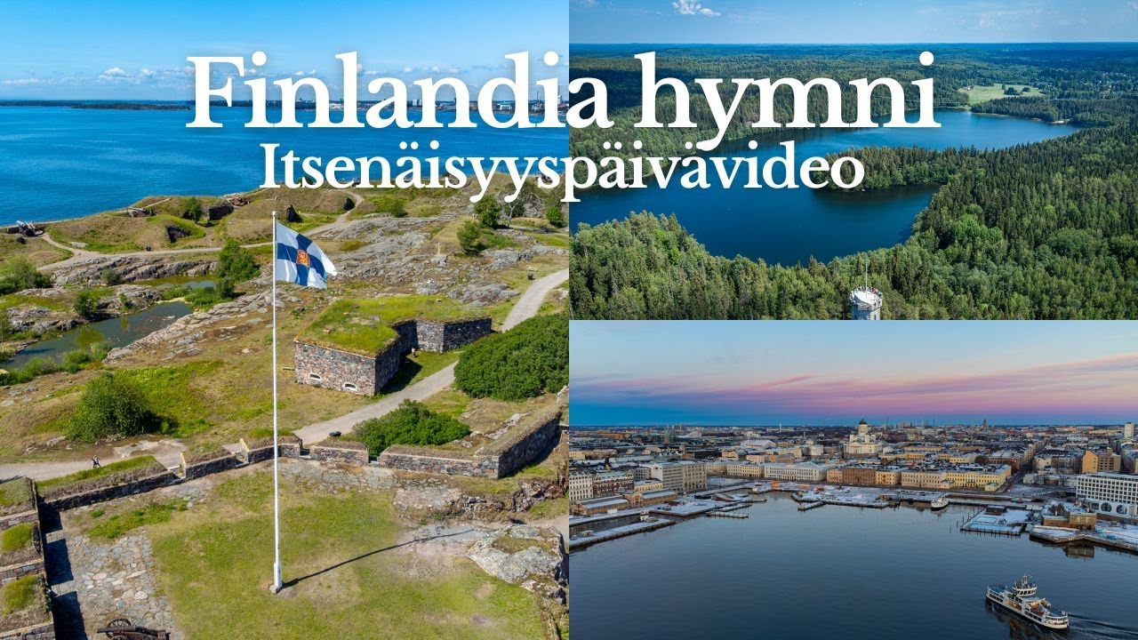 Drone matka Suomen maisemiin Finlandia hymnin säestyksellä | Juhlava Itsenäisyyspäivävideo