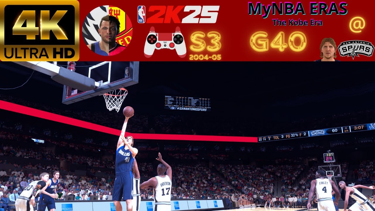 [NBA2K25][HoF]第三季四十場 @馬刺[一鏡到底][曼巴紀元]