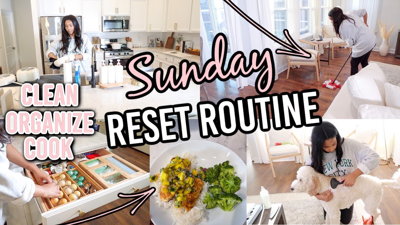 SUNDAY PREP FOR THE WEEK | CLEAN, ORGANIZE,  & COOK A HEALTHY MEAL // LoveLexyNicole