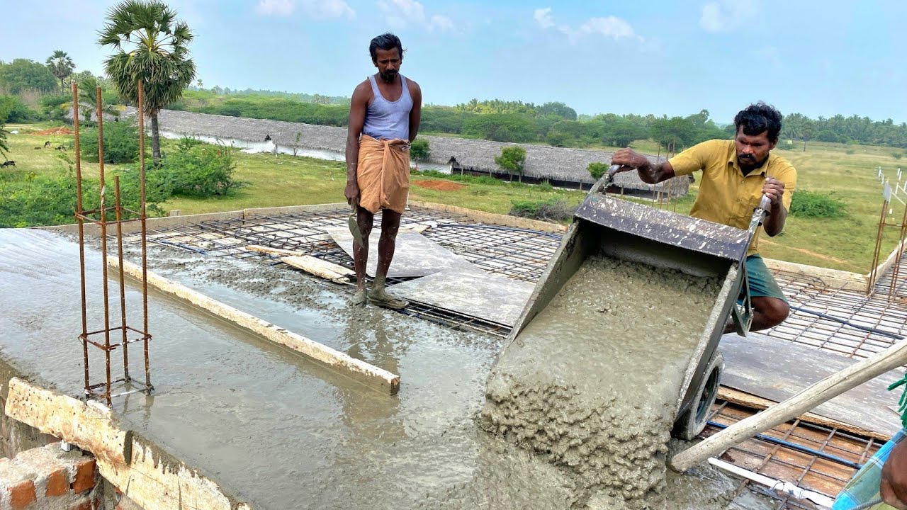 Reinforcement Techniques of Roof_1BHk House Slab Rcc Concrete For Construction|Roof Concrete