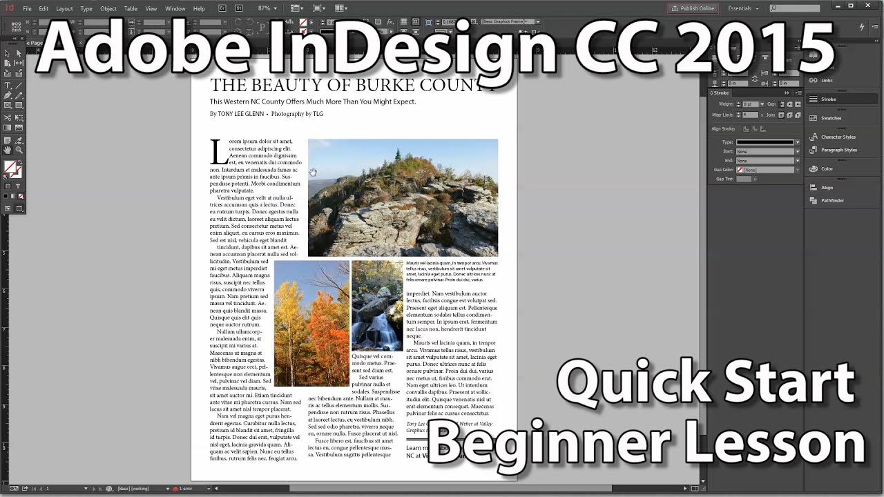 InDesign CC 2015 Beginner's Quick Start Lesson