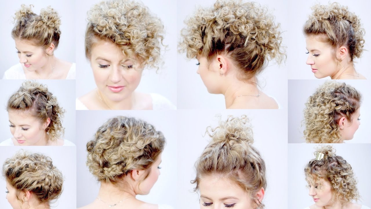 10 EASY HAIRSTYLES FOR SHORT HAIR with Curling Iron | Milabu